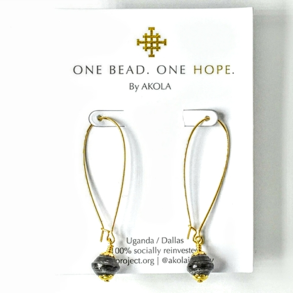 ONE BEAD ONE HOPE Jewelry - SOLD*CHARITY ONE BEAD ONE HOPE Akola Earrings